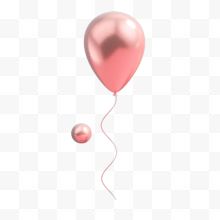 两个粉色气球