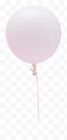 一个白色气球