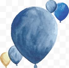 儿童节手绘多彩气球...