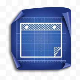 超大建筑蓝图风格网页设计集图标24
