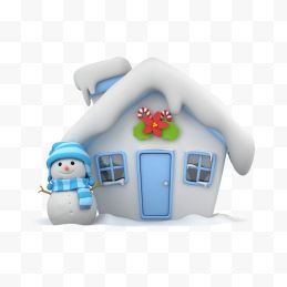雪人与房子