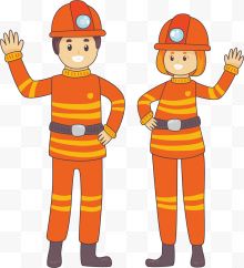 两名消防员