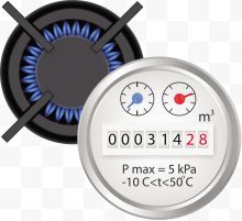 矢量家庭水表下载