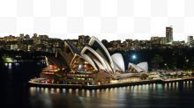 悉尼歌剧院夜间景观