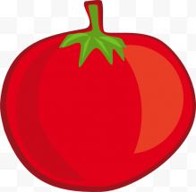 卡通红色西红柿