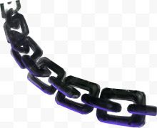 紫色简约锁链装饰图案