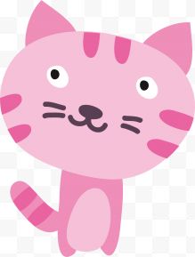 一只粉色猫咪