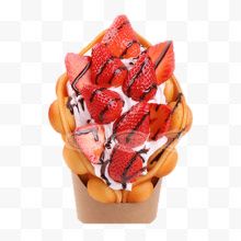 草莓冰淇淋滋蛋仔
