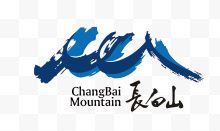 长白山旅游景点矢量LOGO