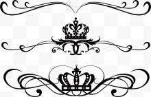 皇冠法式花纹