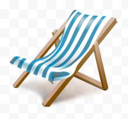 夏季沙滩躺椅海报