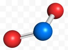 红色二氧化氮分子形状