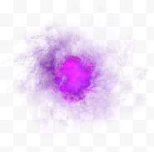 一团紫色晕染效果图