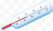 卡通温度计医疗图标