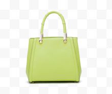 淡绿色女式真皮手提包