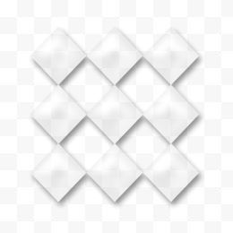 立体白色菱形镂空多边形
