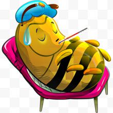 生病的小蜜蜂