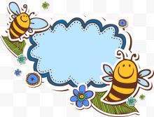创意蜜蜂夏季促销标签矢量