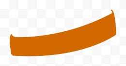 橙色漂浮弧形丝带