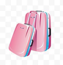 粉色行李箱包