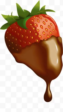 裹满巧克力的草莓