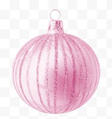 圣诞节粉红彩球
