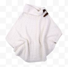 白色女装保暖衣服毛衣实物