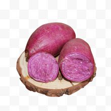 掰开的紫薯设计