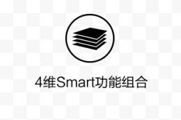 4维Smart功能组合扁平logo设计