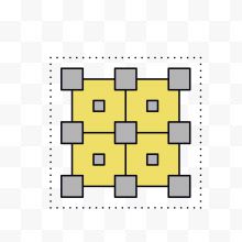 方块组合拼凑矢量图标图