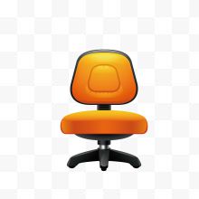 橙色转椅