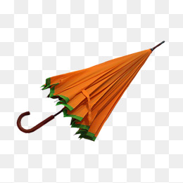 橙色雨伞