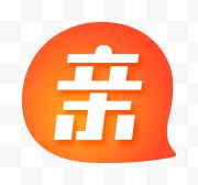 双十二淘宝亲亲节亲白字橙底LOGO双12