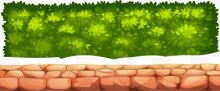 绿草围墙