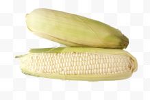 两根白色玉米