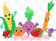 卡通拟人蔬菜