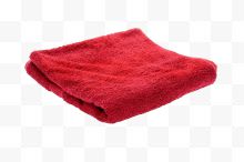 枚红色的洗车毛巾