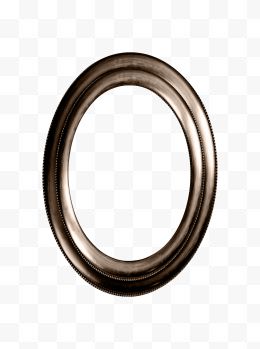 棕色金属椭圆环