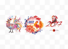 鸡年2017艺术字祥云