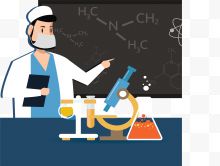 做化学实验的科学家