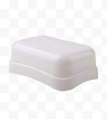 白色双层便携肥皂盒