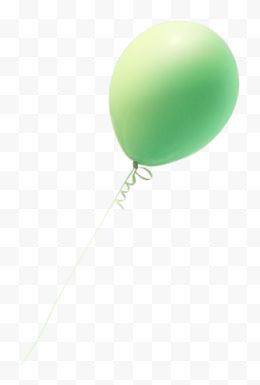 绿色立体动漫卡通气球