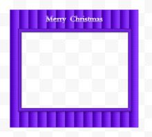 紫色圣诞节相框