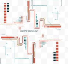 创意科技线路背景