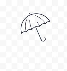 手绘卡通雨伞图案