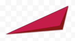 红色三角几何图形装饰