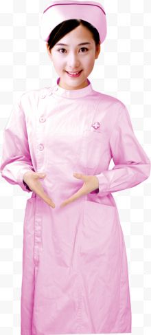 粉色护士服人物美女
