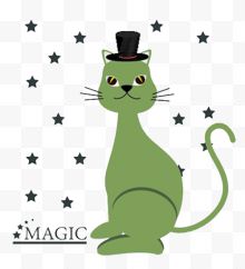 绿色小猫与幸运星