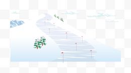 冬季雪天厚雪