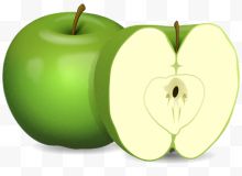 卡通青苹果